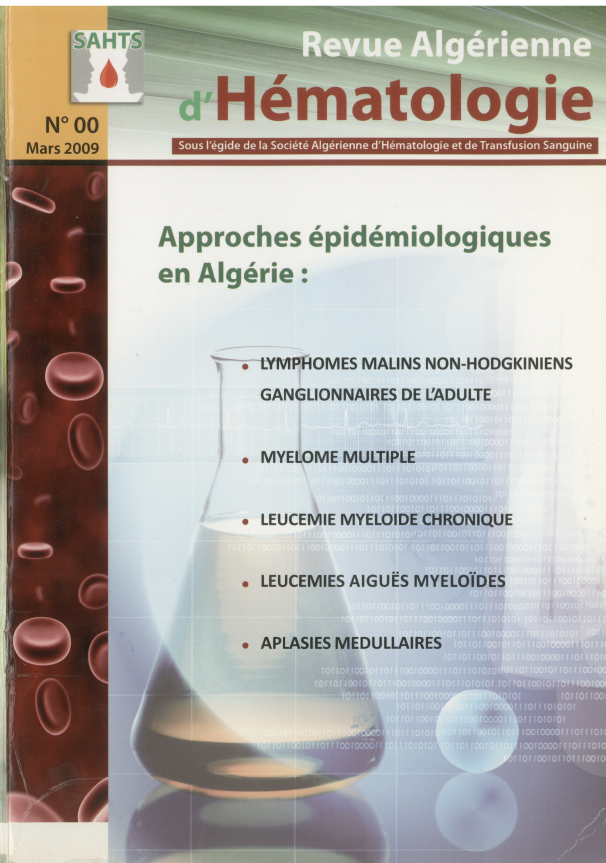 REVUE ALGÉRIENNE D'HÉMATOLOGIE N° 00