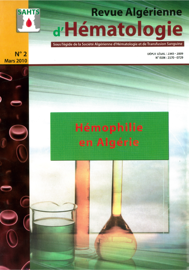 REVUE ALGÉRIENNE D'HÉMATOLOGIE N° 02